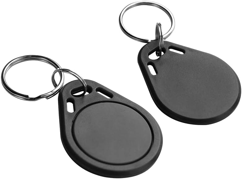 MINDRFID RFID Key fob 13.56MHz F08 Token Key Tags for Access Control System (Black) - Image 3